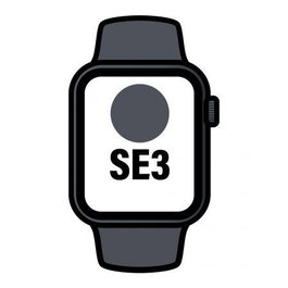 Apple Watch SE 3 GPS 44mm Medianoche Correa Deportiva Negra M/L